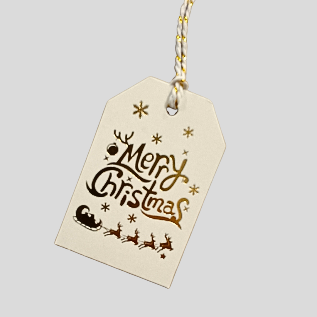 Merry Christmas Mini Swing Tag - - TORA Gardens