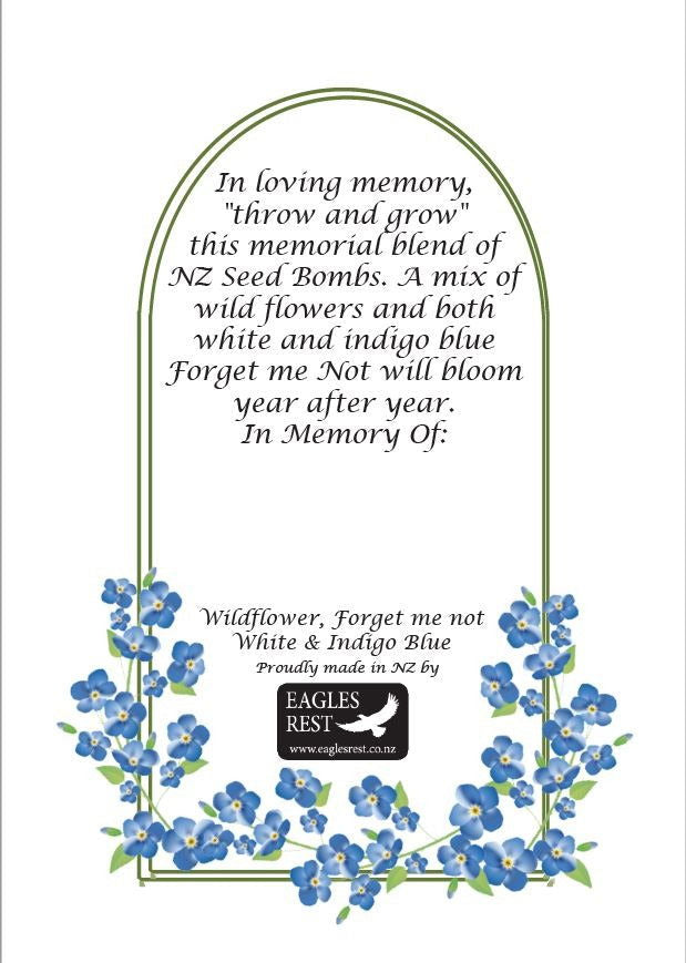 NZ Seed Bomb - Memorial Blend - - TORA Gardens