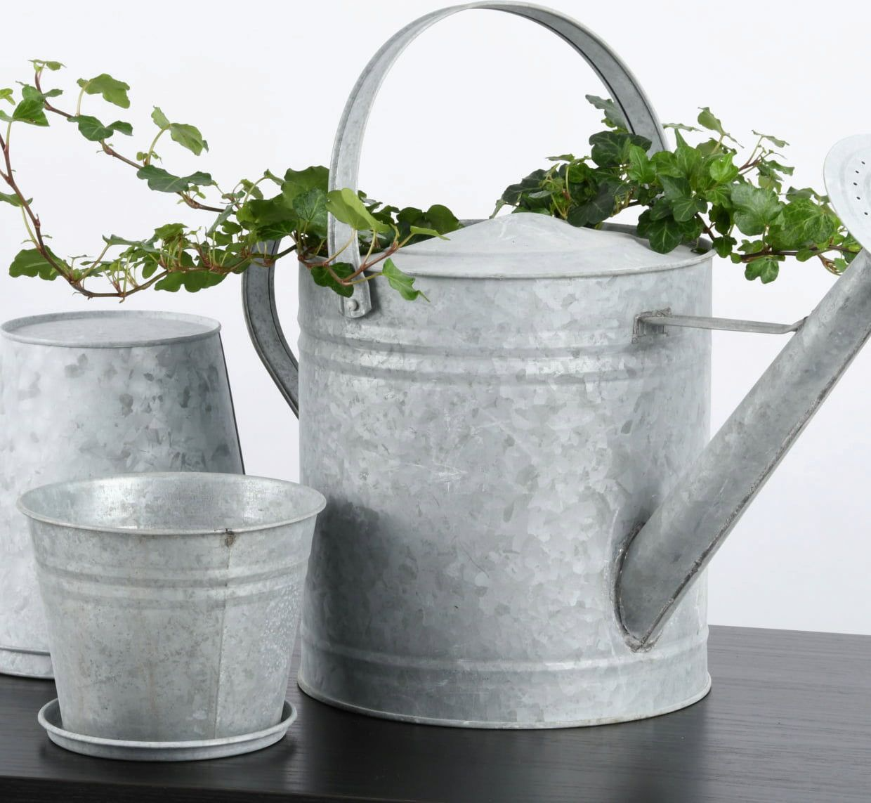 Old Zinc Flower Pot 12cm - - TORA Gardens