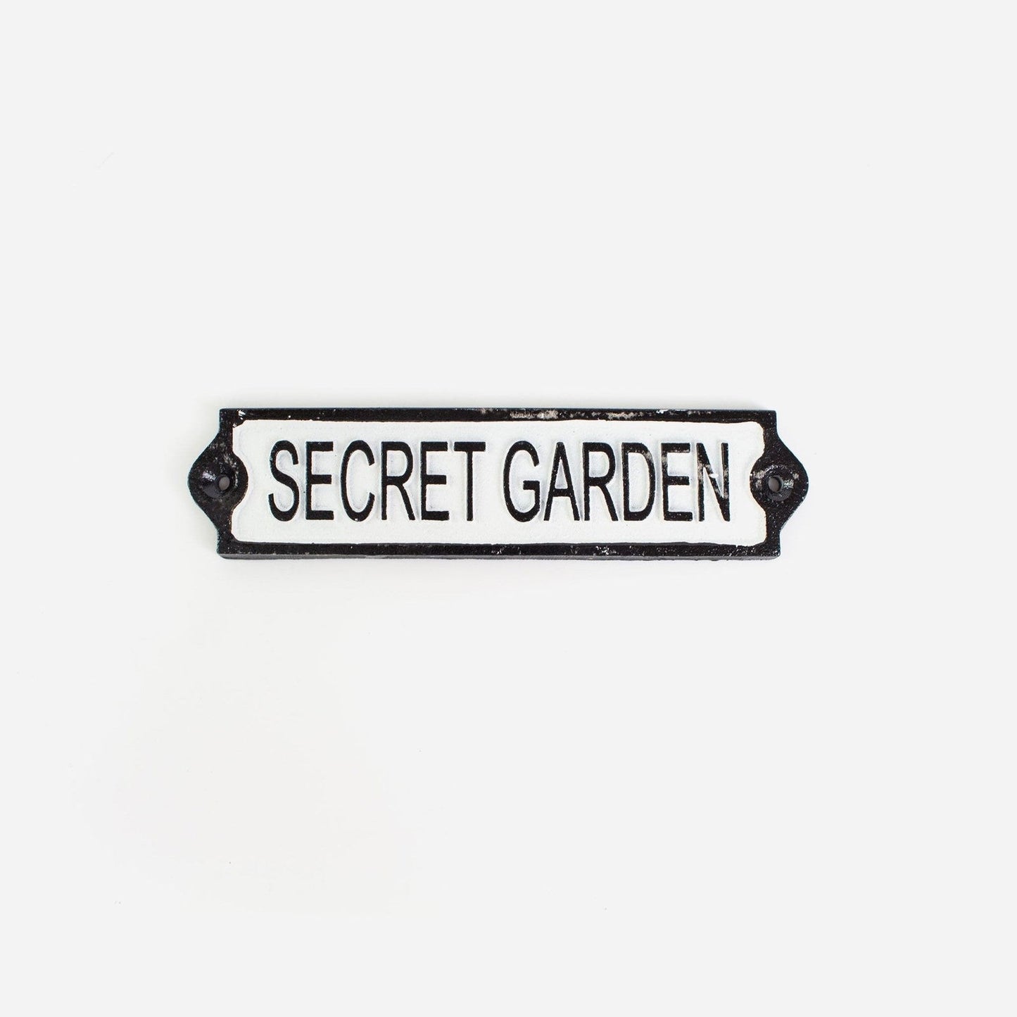Secret Garden Cast Iron Sign - - TORA Gardens