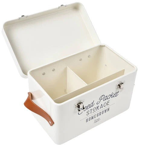 Seed Packet Storage Tin - Cream - - TORA Gardens