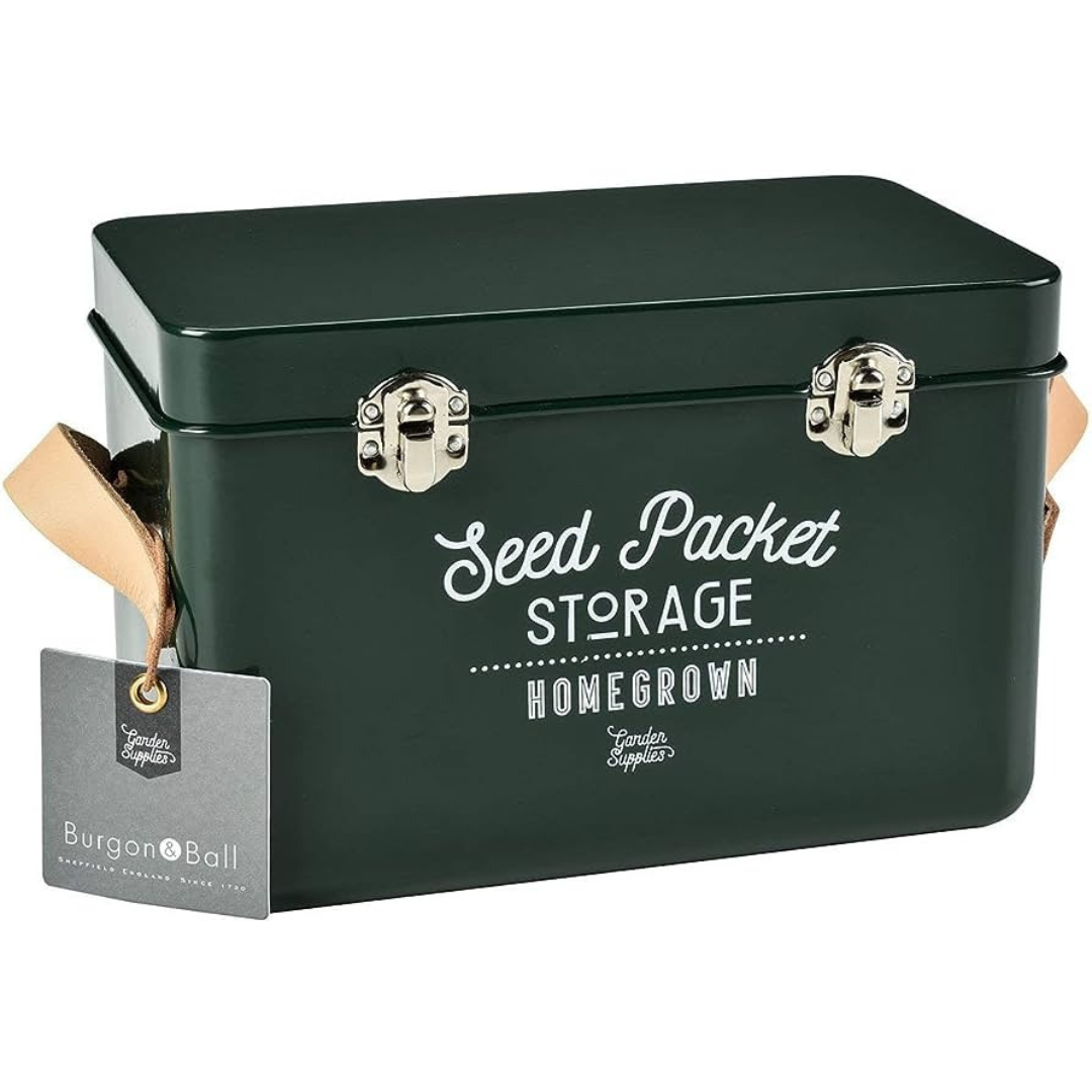 Seed Packet Storage Tin - Frog Green - - TORA Gardens
