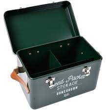 Seed Packet Storage Tin - Frog Green - - TORA Gardens