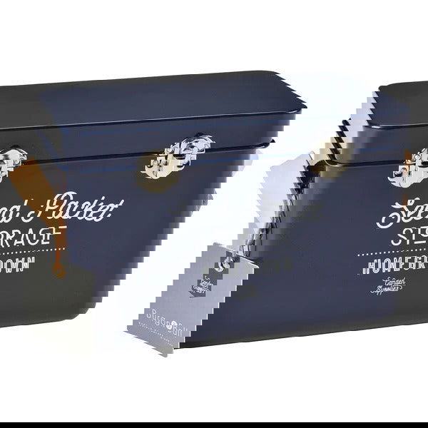 Seed Packet Storage Tin - Navy - - TORA Gardens