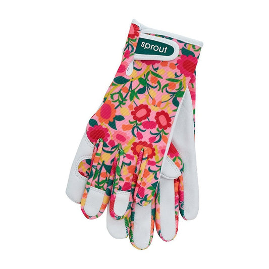 SPROUT Goat Skin Gloves Flower Patch