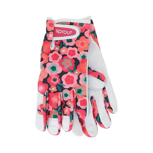 SPROUT Goat Skin Gloves Midnight Blooms
