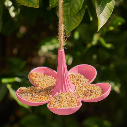 Bamboo Bird Feeder - Pink -  - TORA Gardens 