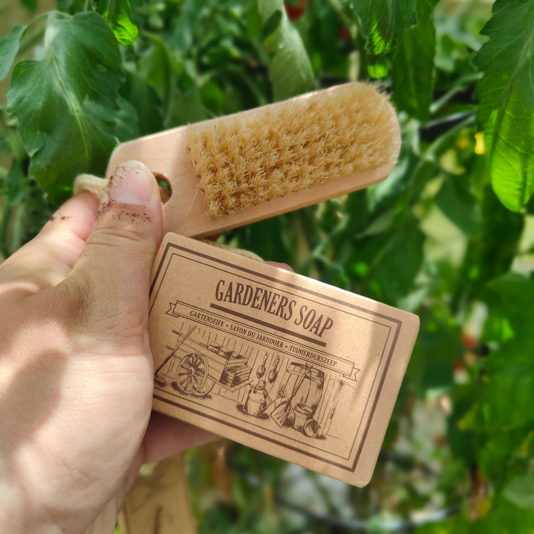 Bee Clean with this Gardeners Nail Brush and Soap Bundle🐝🫧 -  - TORA Gardens 