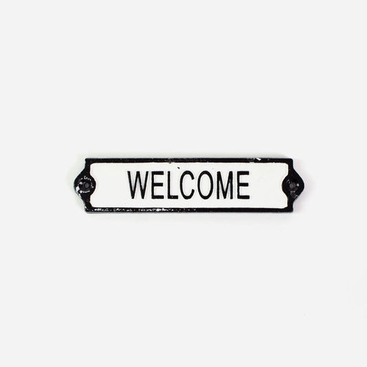 Cast Iron Welcome Sign -  - TORA Gardens 