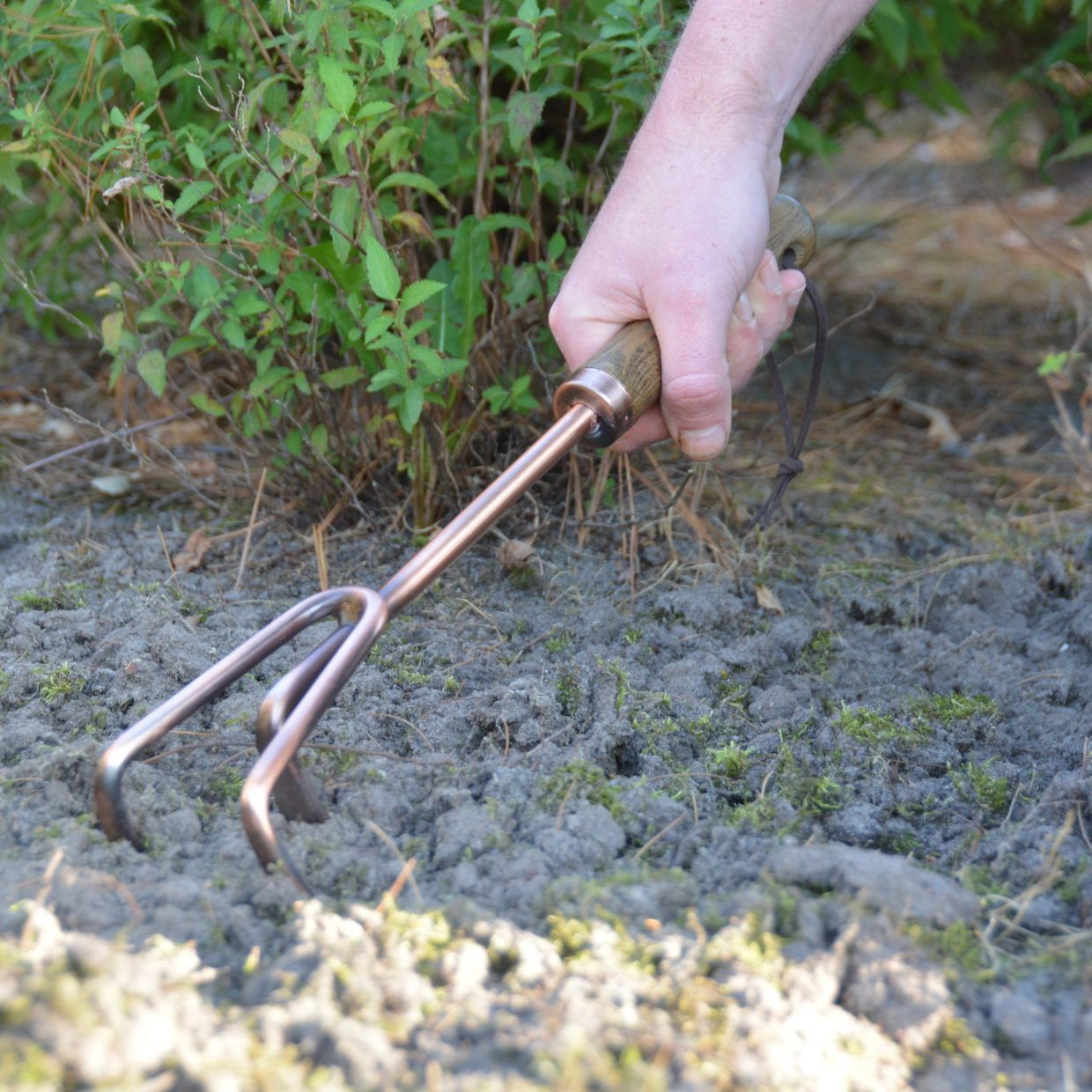 Copper Plated Rake Fork Long -  - TORA Gardens 