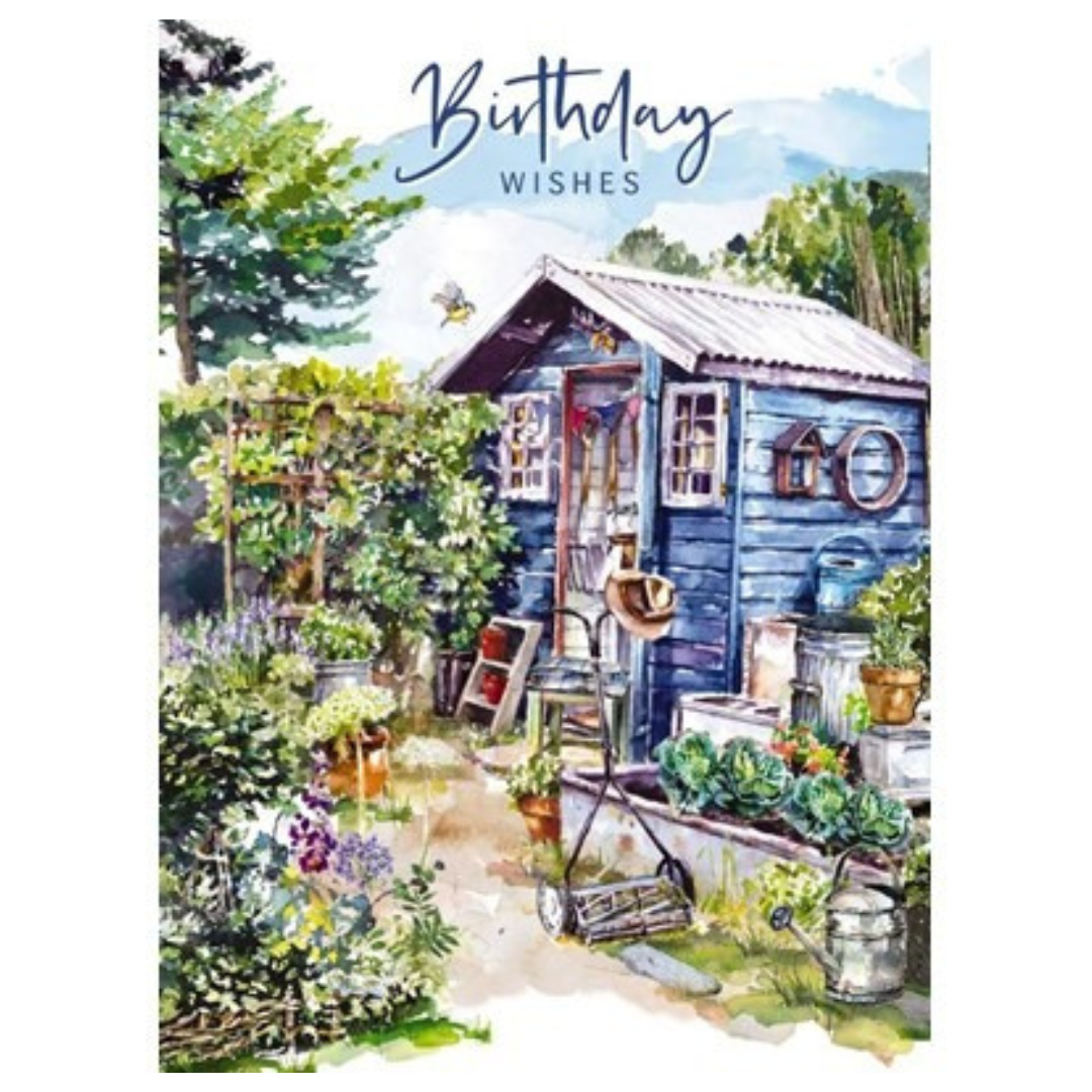 Garden Shed Birthday Card -  - TORA Gardens 