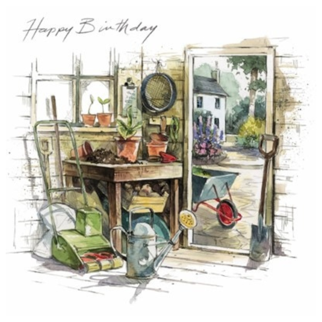 Garden Shed Birthday Card -  - TORA Gardens 