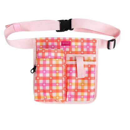 Half Waist Garden Tool Belt - Daisy Gingham -  - TORA Gardens 