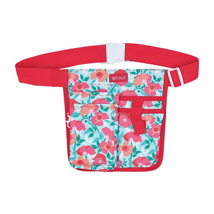 Half Waist Garden Tool Belt - Sherbet Poppies -  - TORA Gardens 