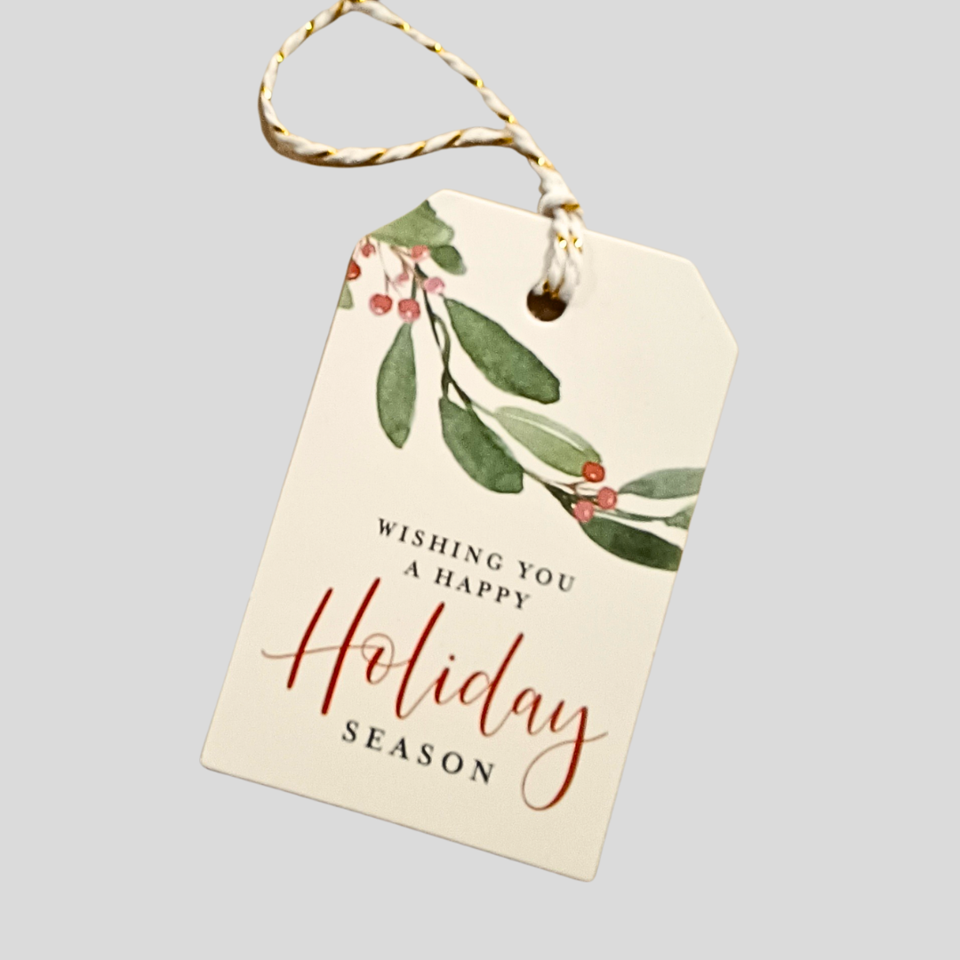 Happy Holiday Swing Tag -  - TORA Gardens 