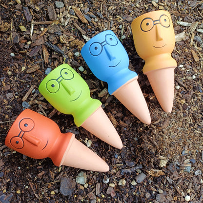 Terracotta Water Spikes - Coloured Faces