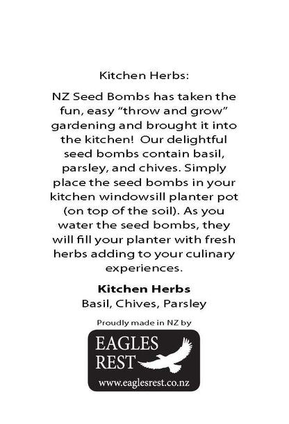 NZ Seed Bomb - Kitchen Herbs