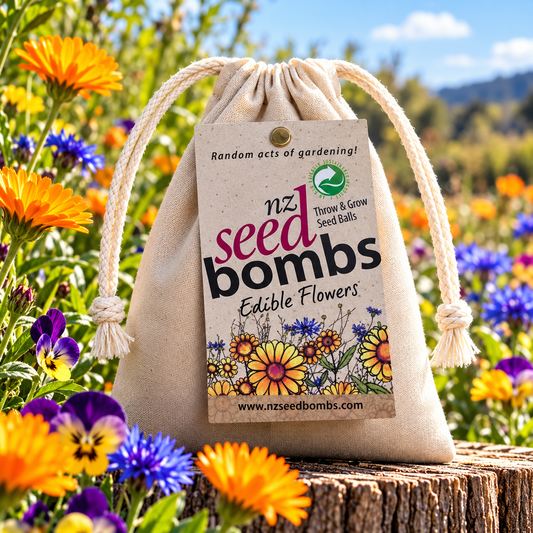 NZ Seed Bomb - Edible Flowers - TORA Gardens 