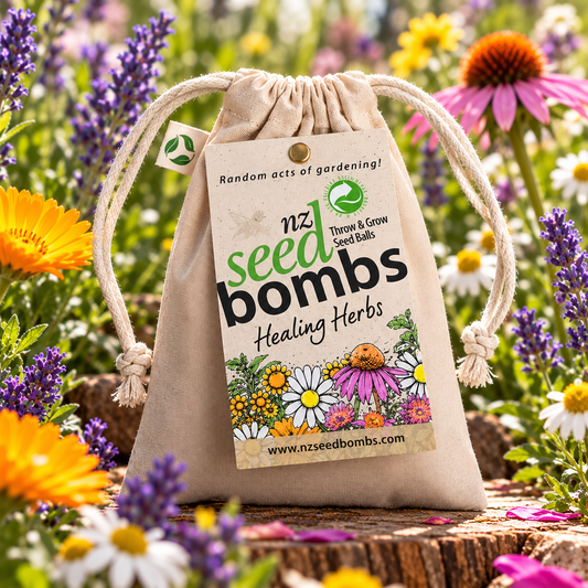 NZ Seed Bomb - Healing Herbs - TORA Gardens 