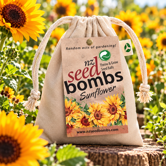 NZ Seed Bomb - Sunflower - TORA Gardens 