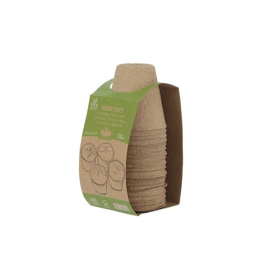 Paper Grow Pot Round Medium - 18pcs -  - TORA Gardens 