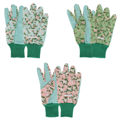 Rose Print Garden Glove - Pink -  - TORA Gardens 