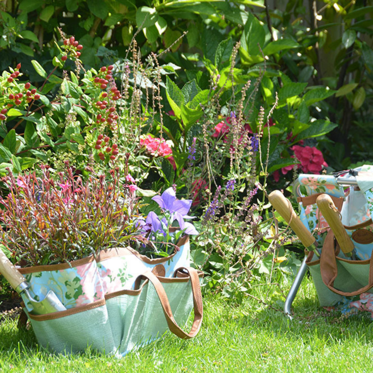 Rose Print Garden Tool Bag -  - TORA Gardens 