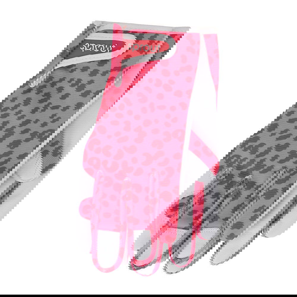 SPROUT Goat Skin Gloves - Cheetah Spot Pink - TORA Gardens 