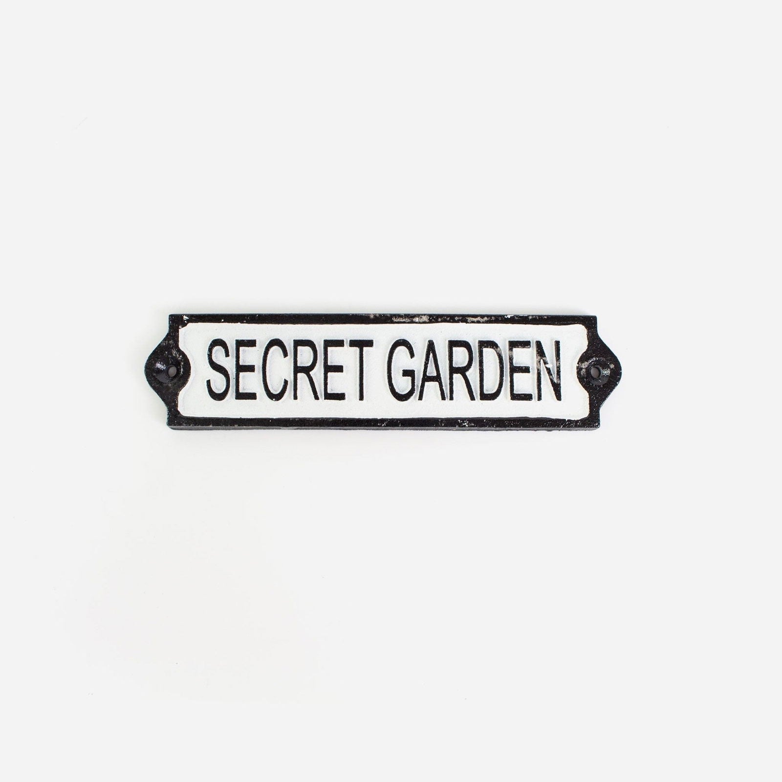 Secret Garden Cast Iron Sign -  - TORA Gardens 