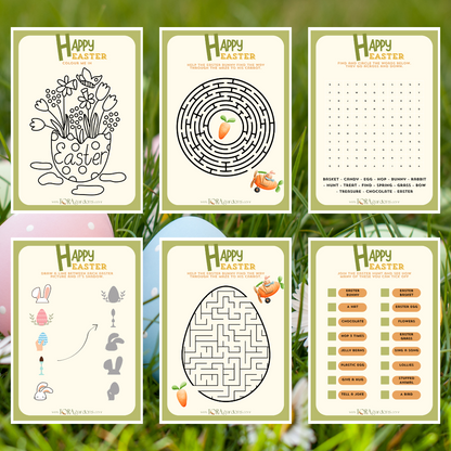 Kids Easter 12 Page Activity Booklet - eDownload