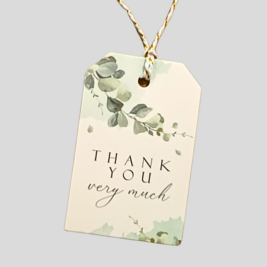 Thank You Swing tag -  - TORA Gardens 