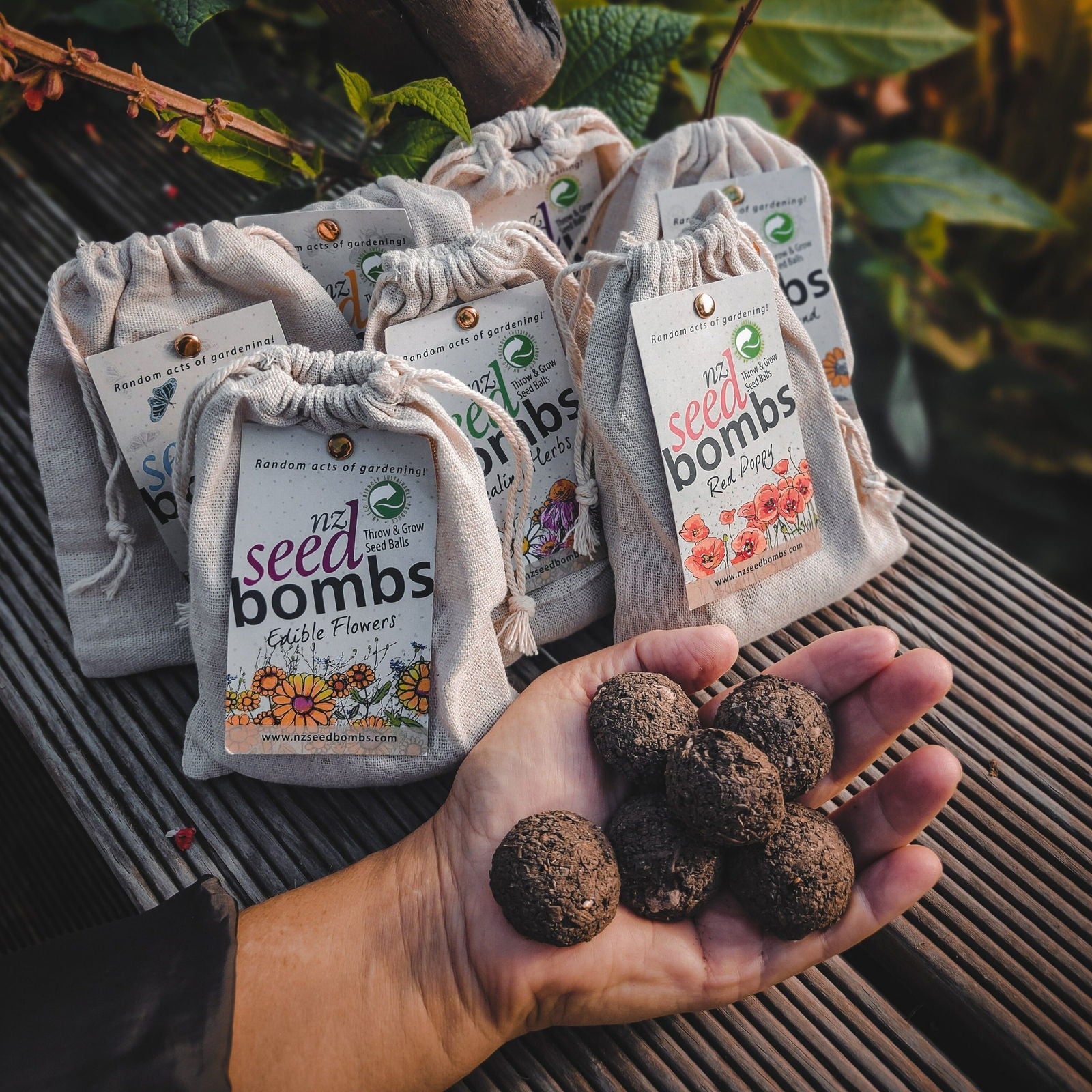 The 7 Original Seed Bombs 🌺🌿🌸🐝🌷Bundle -  - TORA Gardens 