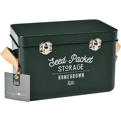 Seed Packet Storage Tin - Frog Green