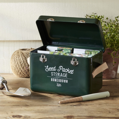 Seed Packet Storage Tin - Frog Green
