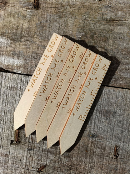 Watch Me Grow Plant Labels - 5 Pack 🌱 -  - TORA Gardens 