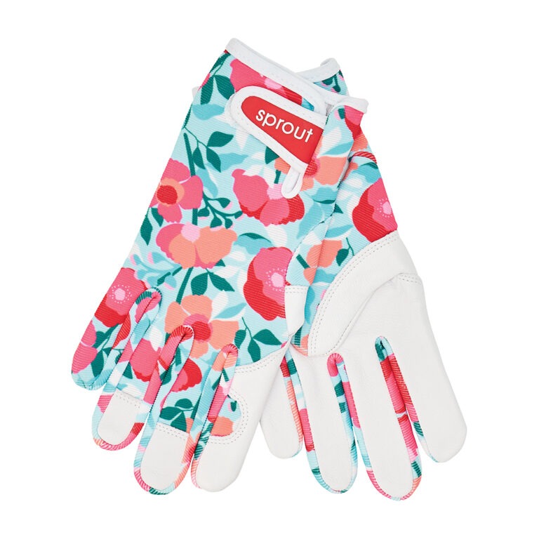 SPROUT Goat Skin Gloves Sherbet Poppies