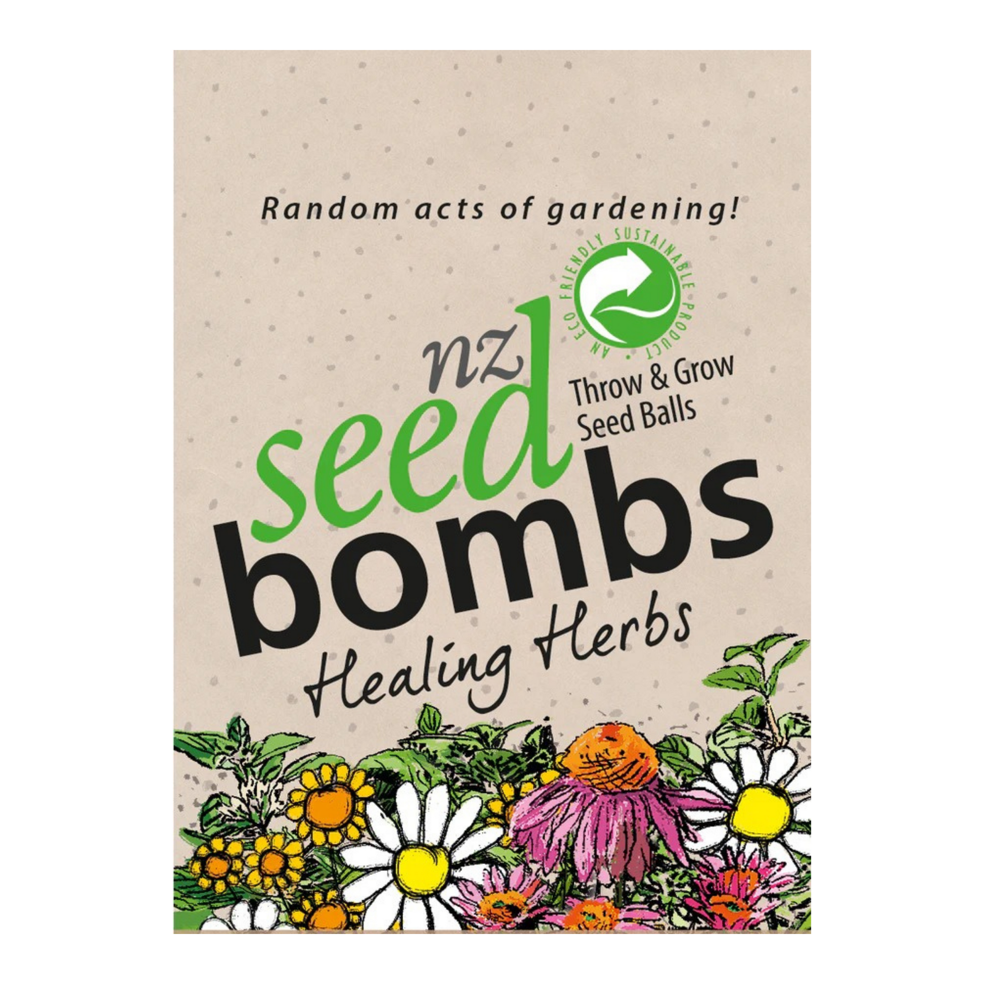 NZ Seed Bomb - Healing Herb TORA Gardens 