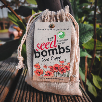 NZ Seed Bomb - Red Poppy - TORA Gardens