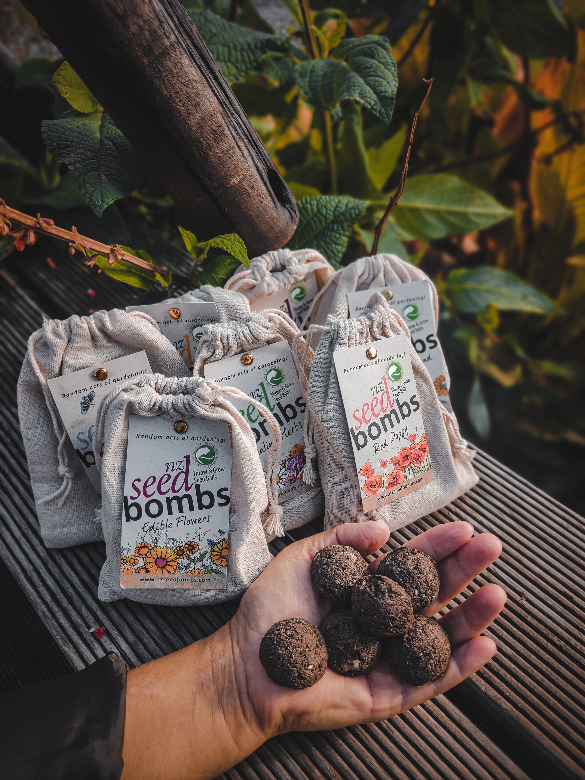 NZ Seed Bomb - TORA Gardens all flavours 